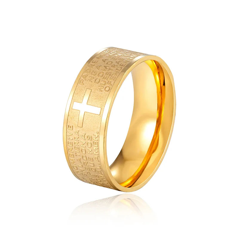 Christian Cross Bible Prayer Ring