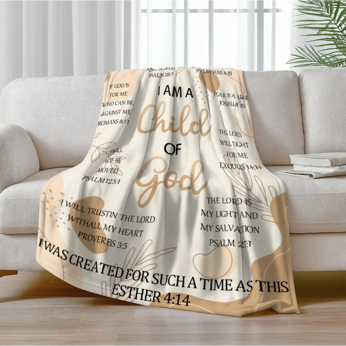 Bible Scripture Inspirational Blanket