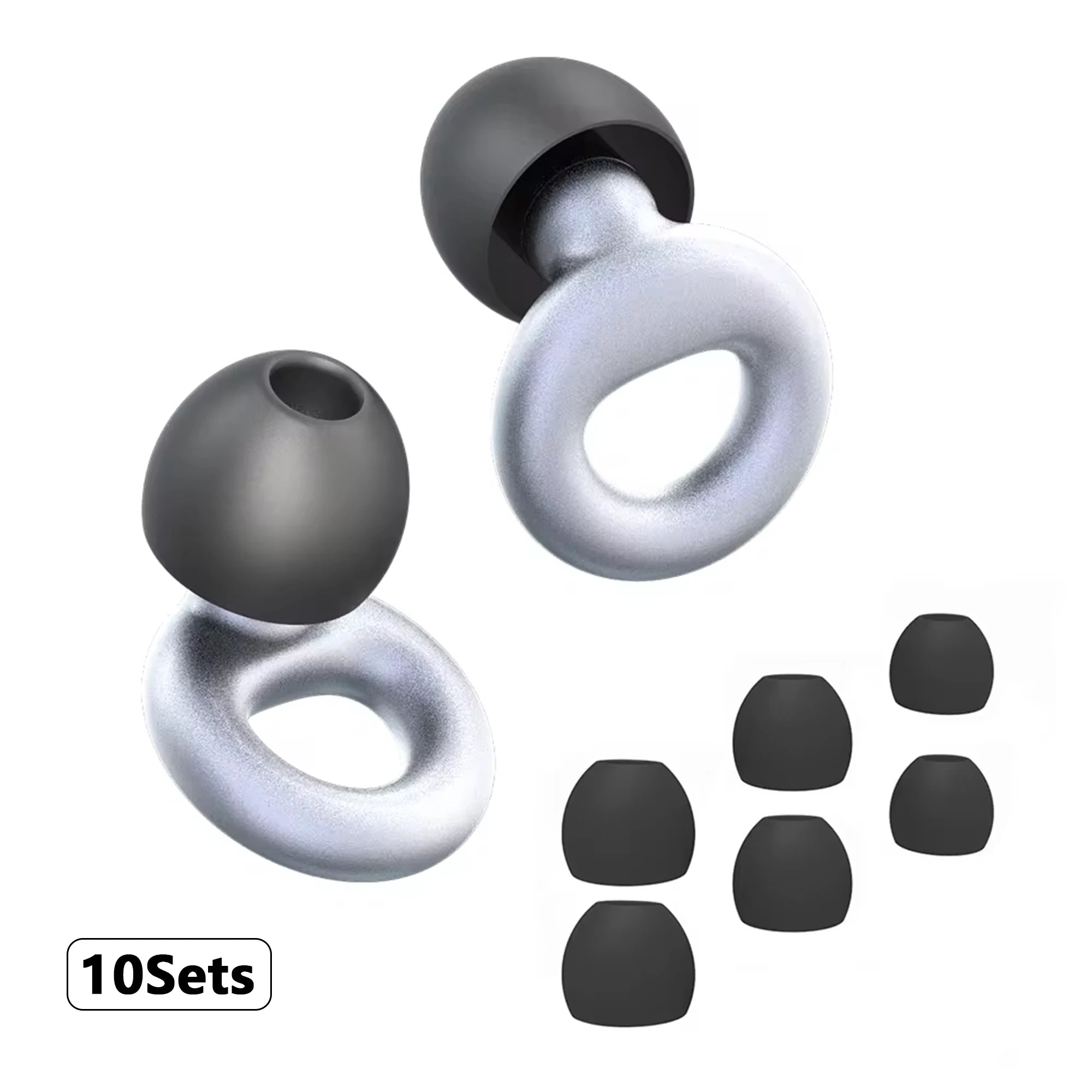 Reusable Silicone Noise Reducing Sleep Earplugs