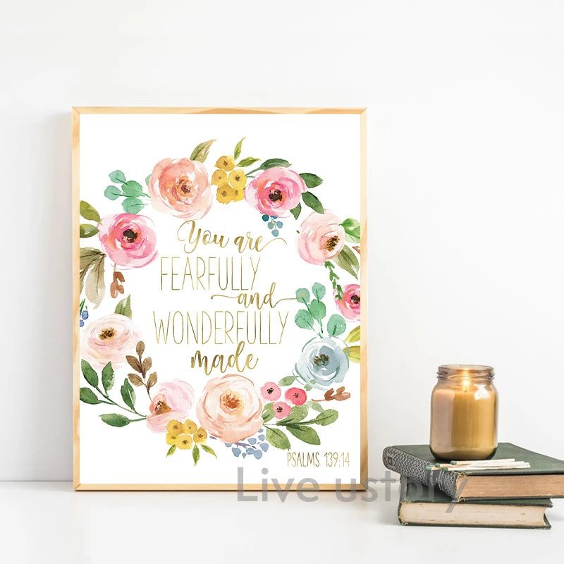 Psalm 91 Bible Verse Canvas Wall Art