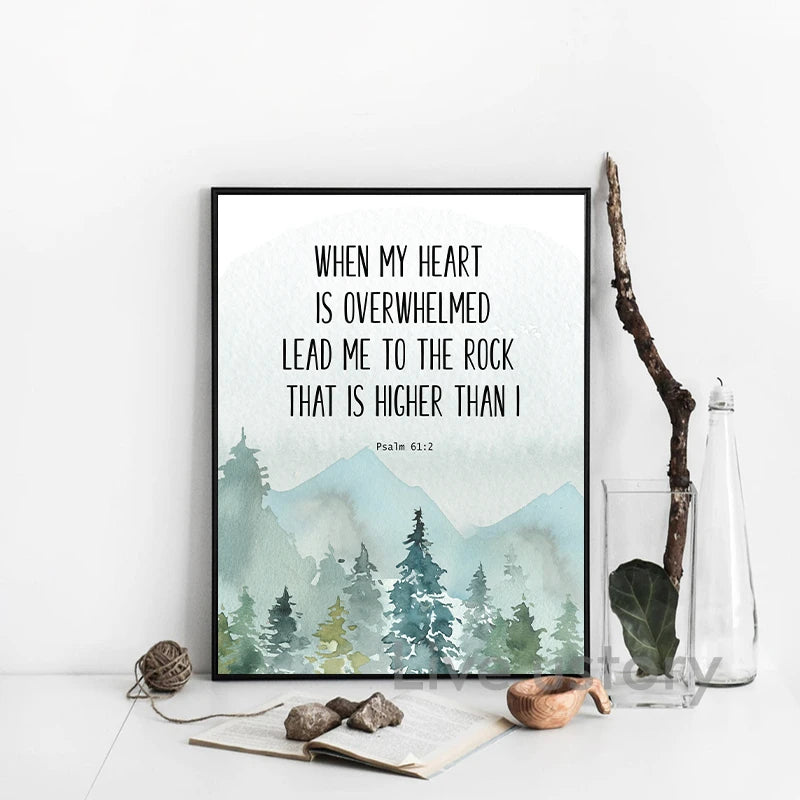 Psalm 91 Bible Verse Canvas Wall Art