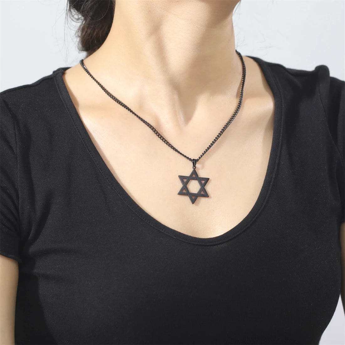 Star Of David Faith Pendant Necklace