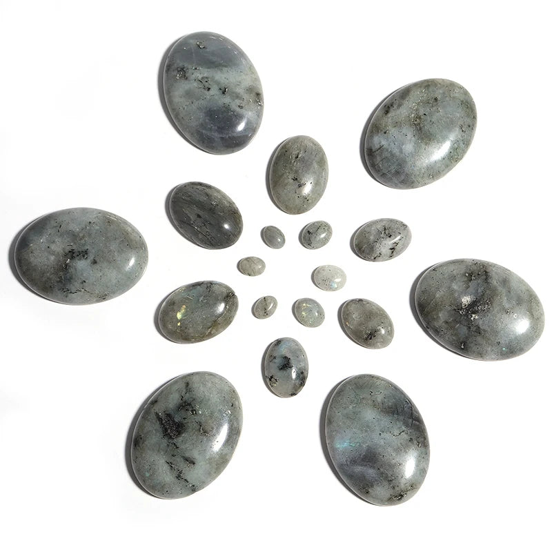 Natural Stone Oval Cabochon Beads