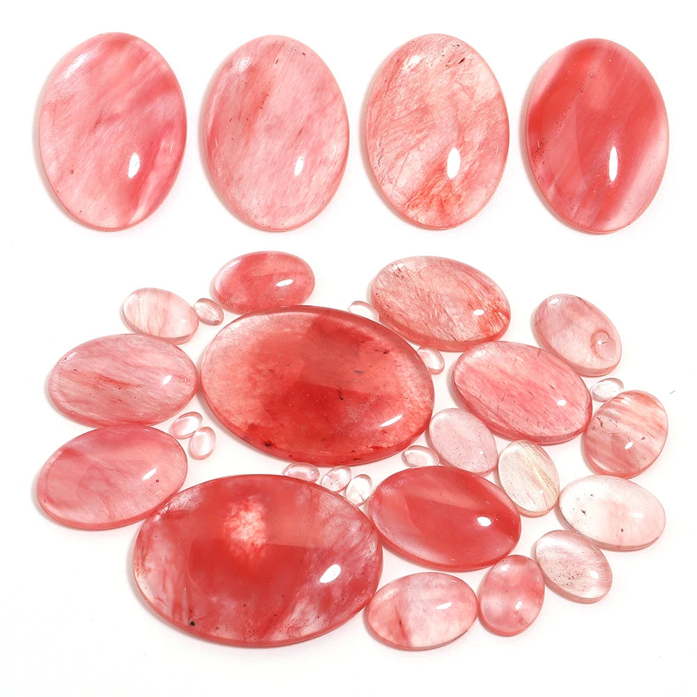 Natural Stone Oval Cabochon Beads