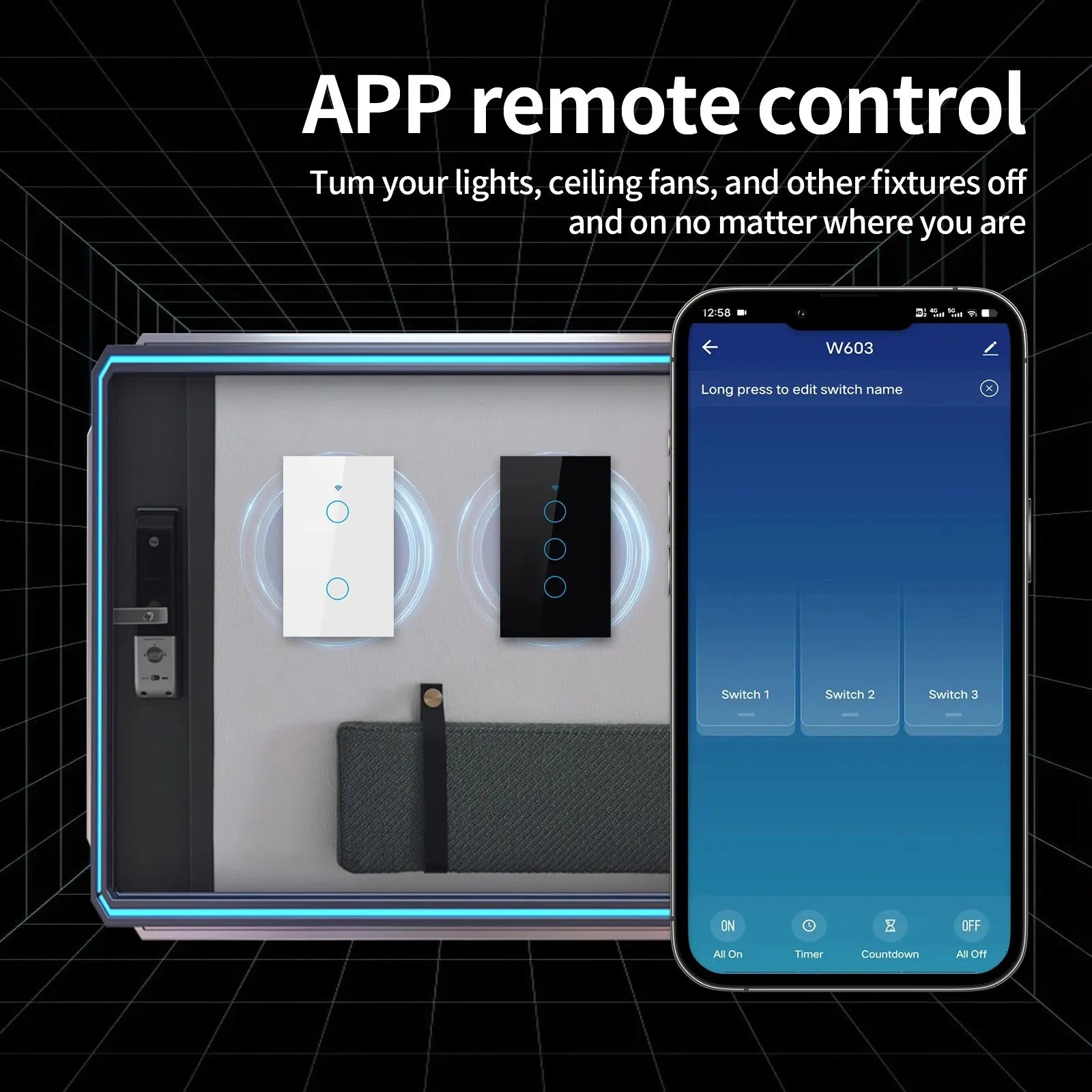 Tuya Smart Touch Wall Light Switch