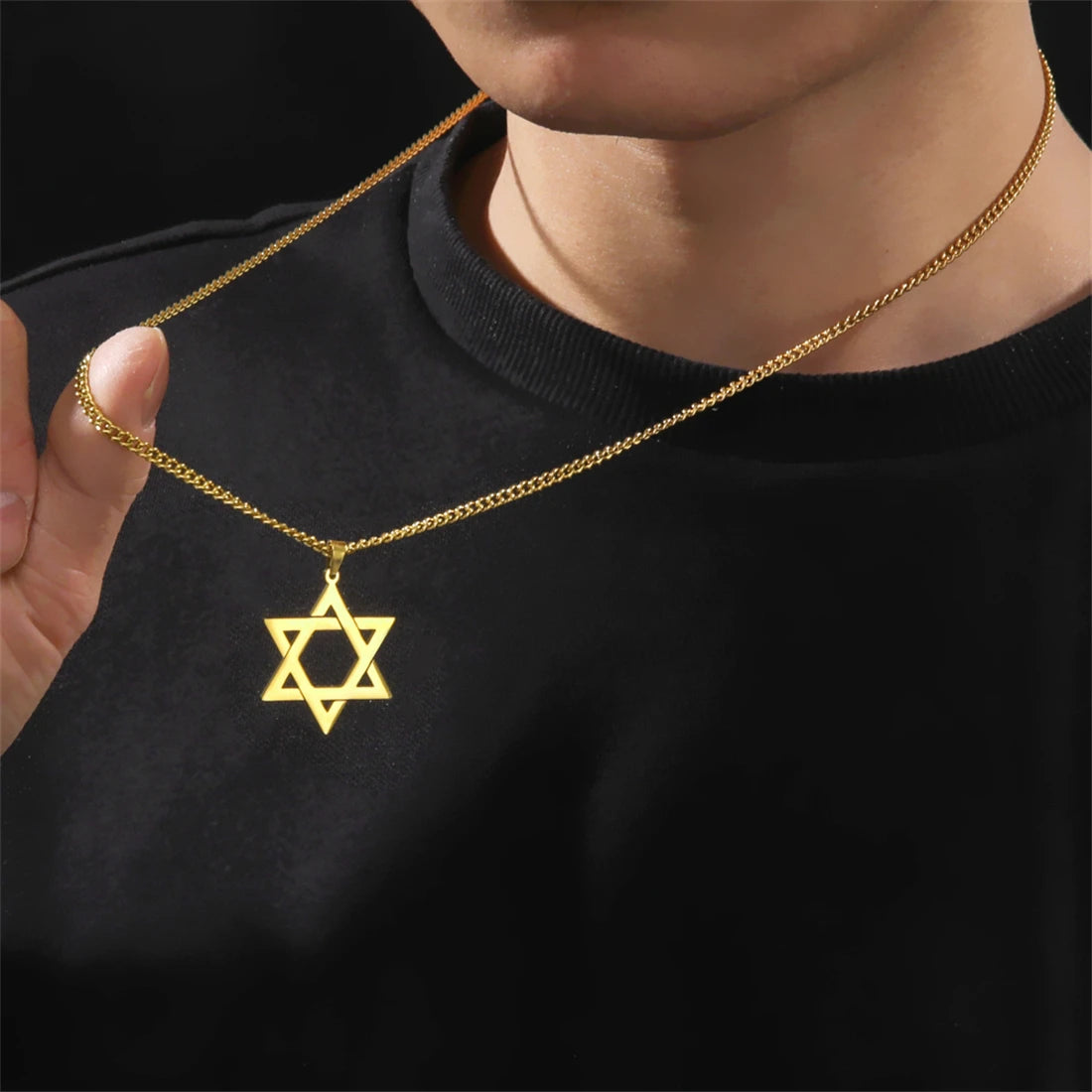 Star Of David Faith Pendant Necklace