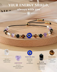 Evil Eye Crystal Protection Bracelet