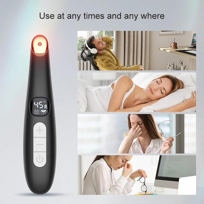 LED Eye Massager Wand for Dark Circles & Puffiness