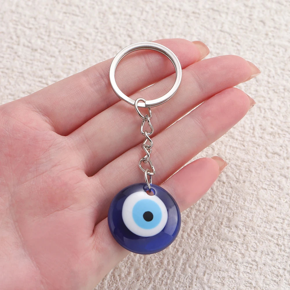 Lucky Eye Glass Protection Keychain Charm
