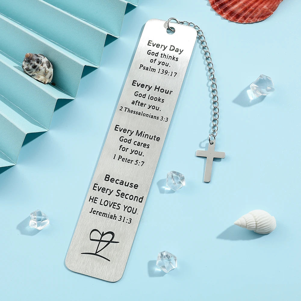 Personalized Stainless Steel Reading Bookmark