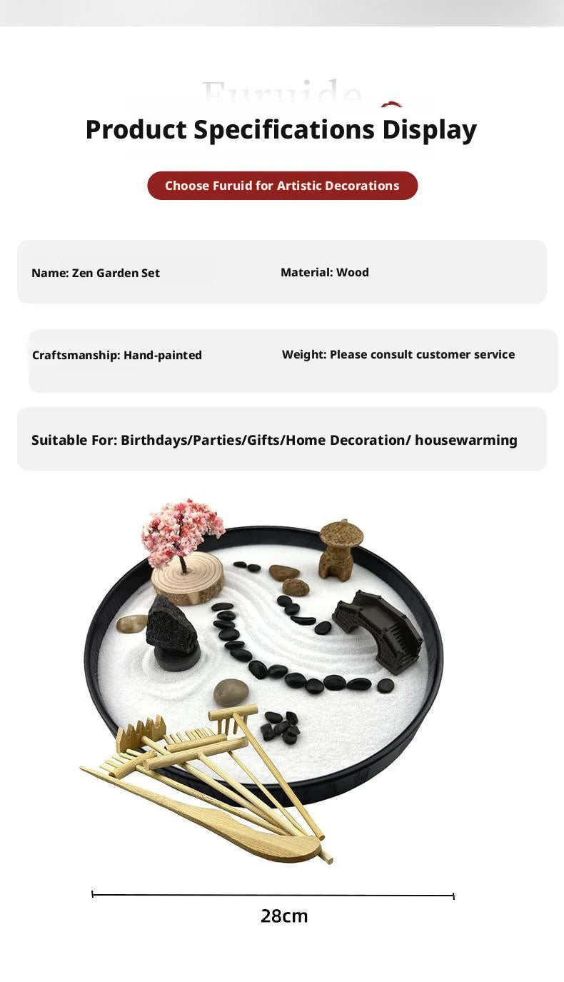 Zen Garden Stress Relief Desk Decor