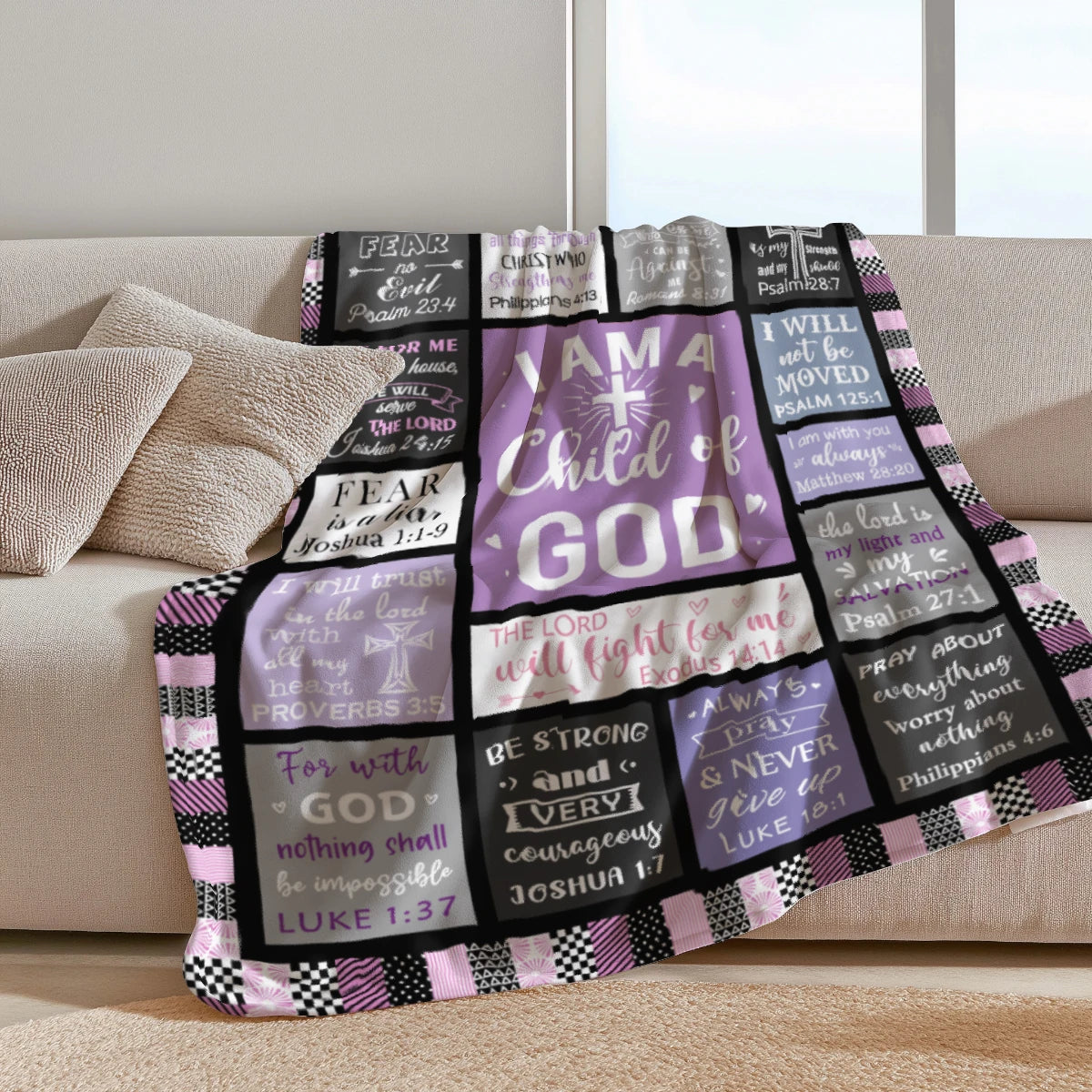 Bible Scripture Inspirational Blanket