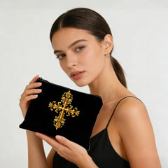 Golden Cross Cosmetic Travel Makeup Bag