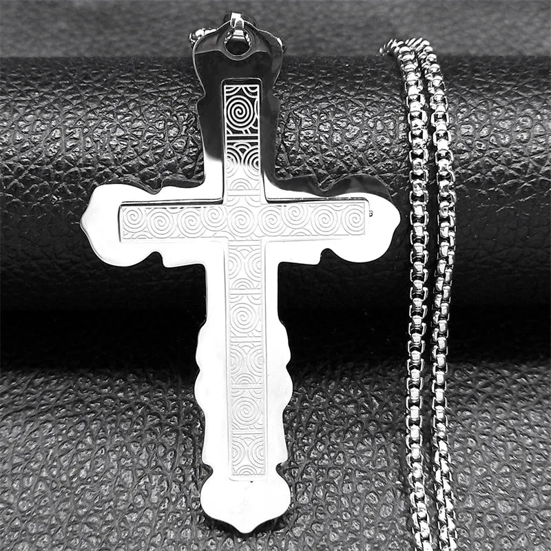 Christian Bible Cross Pendant Necklace
