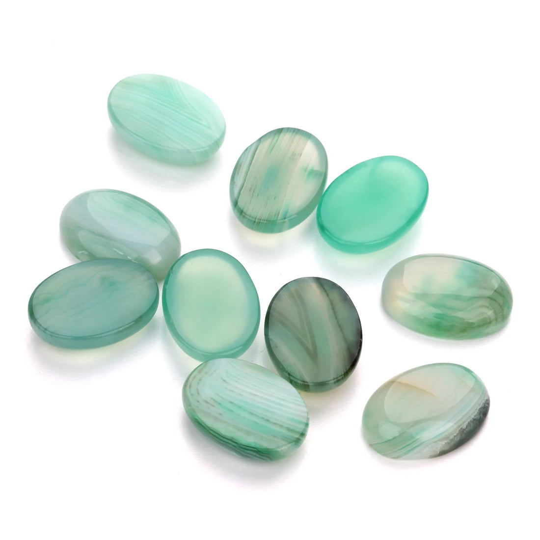 Natural Stone Oval Cabochon Beads