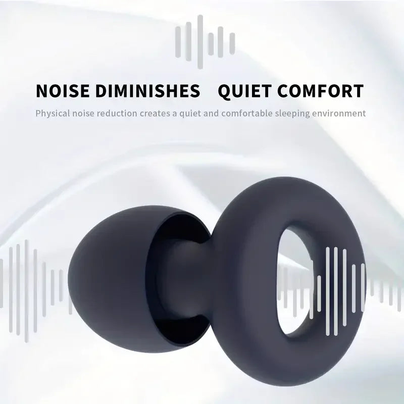 Reusable Silicone Noise Reducing Sleep Earplugs