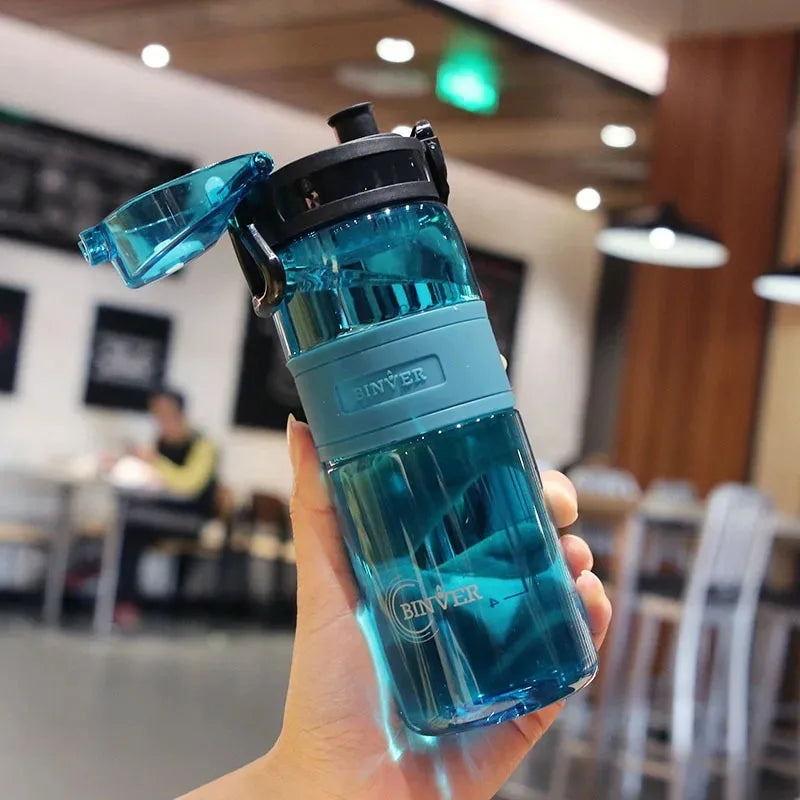 1.7/2.7L Large Capacity Sports Water Bottle Plastic Drinking Bottles with Time Scale Outdoor Camping Hiking Gym Men Water Kettle