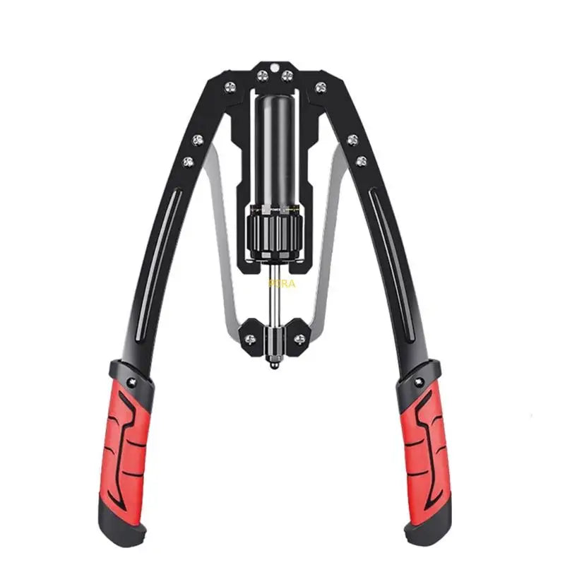 A Hydraulic Arm Exerciser with adjustable resistance, designed for home fitness and easy use by anyone, shown against a white background.