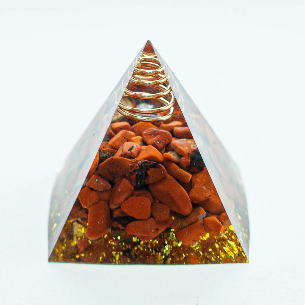 Crystal Energy Pyramid Chakra Decor