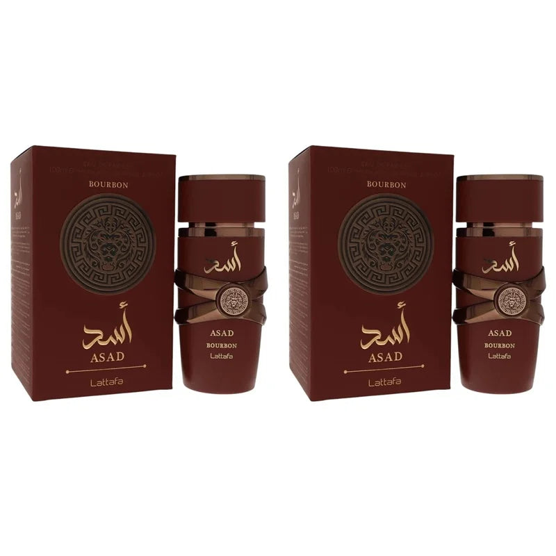 Lattafa Asad Bourbon Eau De Parfum Spray 3.4 oz (100 ml) Unisex Nuevo en caja Sellado Original