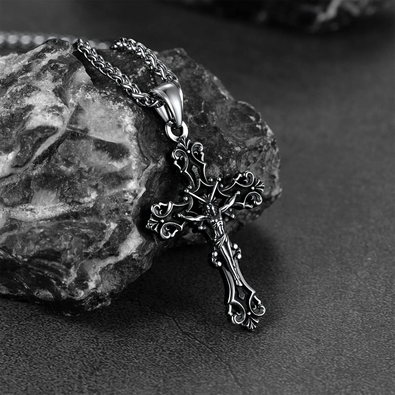 Christian Cross Prayer Necklace Jewelry