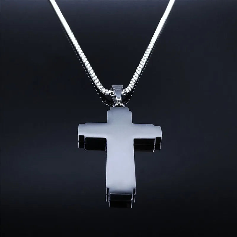 Christian Bible Cross Pendant Necklace