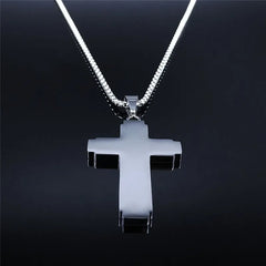 Christian Bible Cross Pendant Necklace