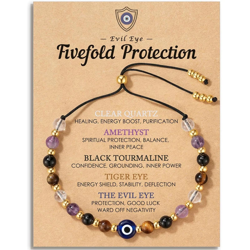 Evil Eye Crystal Protection Bracelet