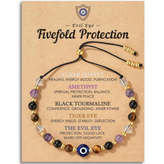 Evil Eye Crystal Protection Bracelet