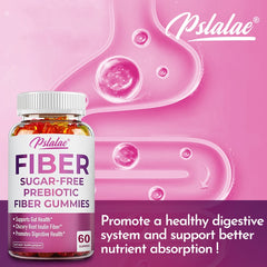 Prebiotic Sugar-Free Fiber Gummies - Supports Digestive Health, Promotes Overall Gut Health, and Regulates Stomach Function