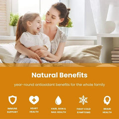 Vitamin C Gummies - Maximizes Absorption, Strengthens The Immune System, and Promotes Collagen Production, Antioxidant
