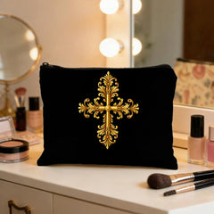 Golden Cross Cosmetic Travel Makeup Bag
