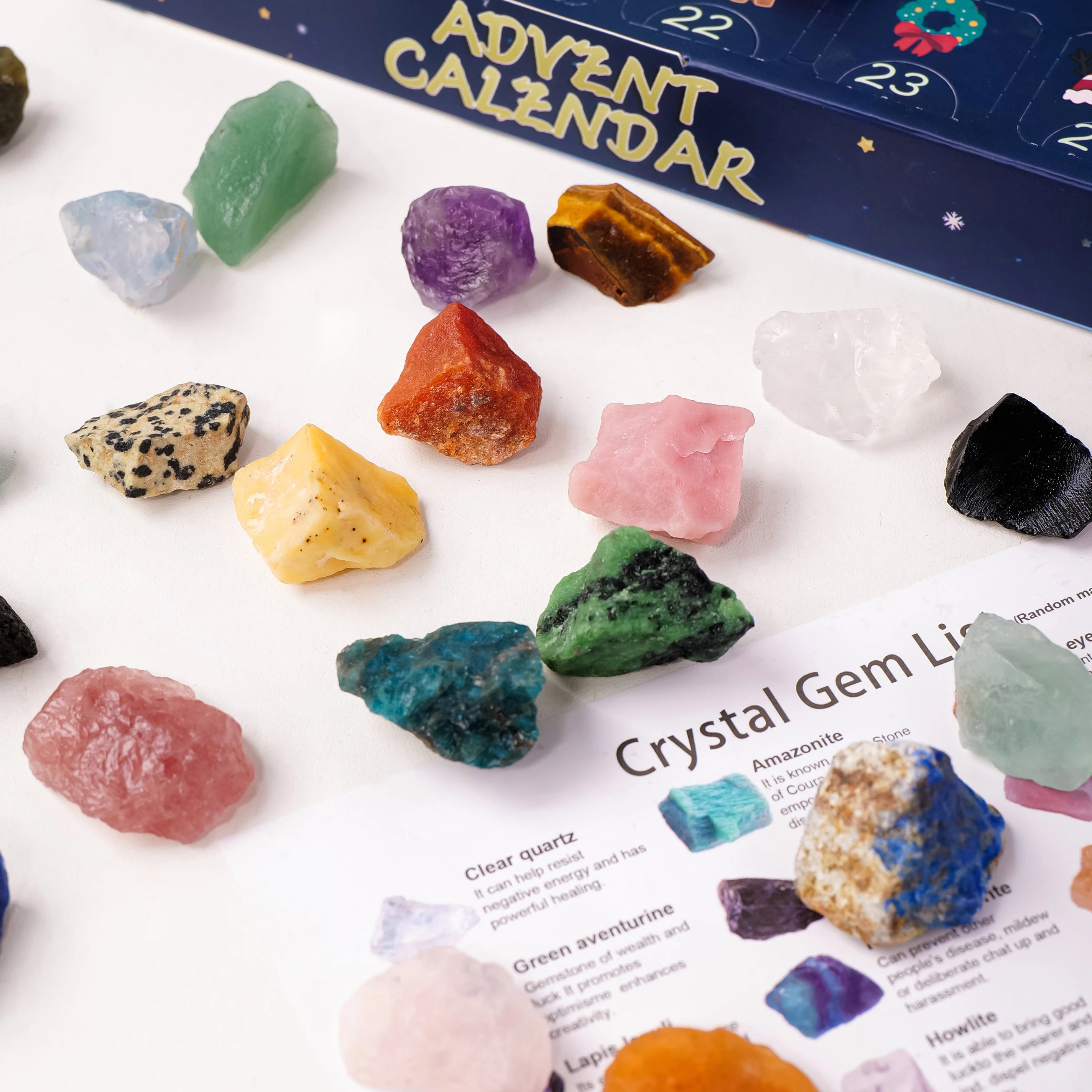 Crystal Mineral Gift Box Chakra Stone Collection