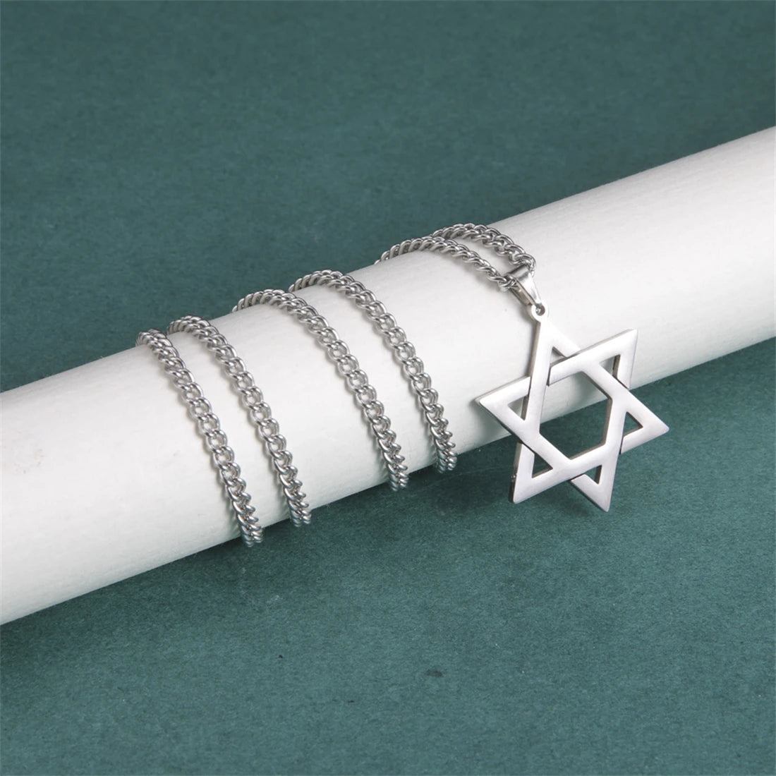 Star Of David Faith Pendant Necklace
