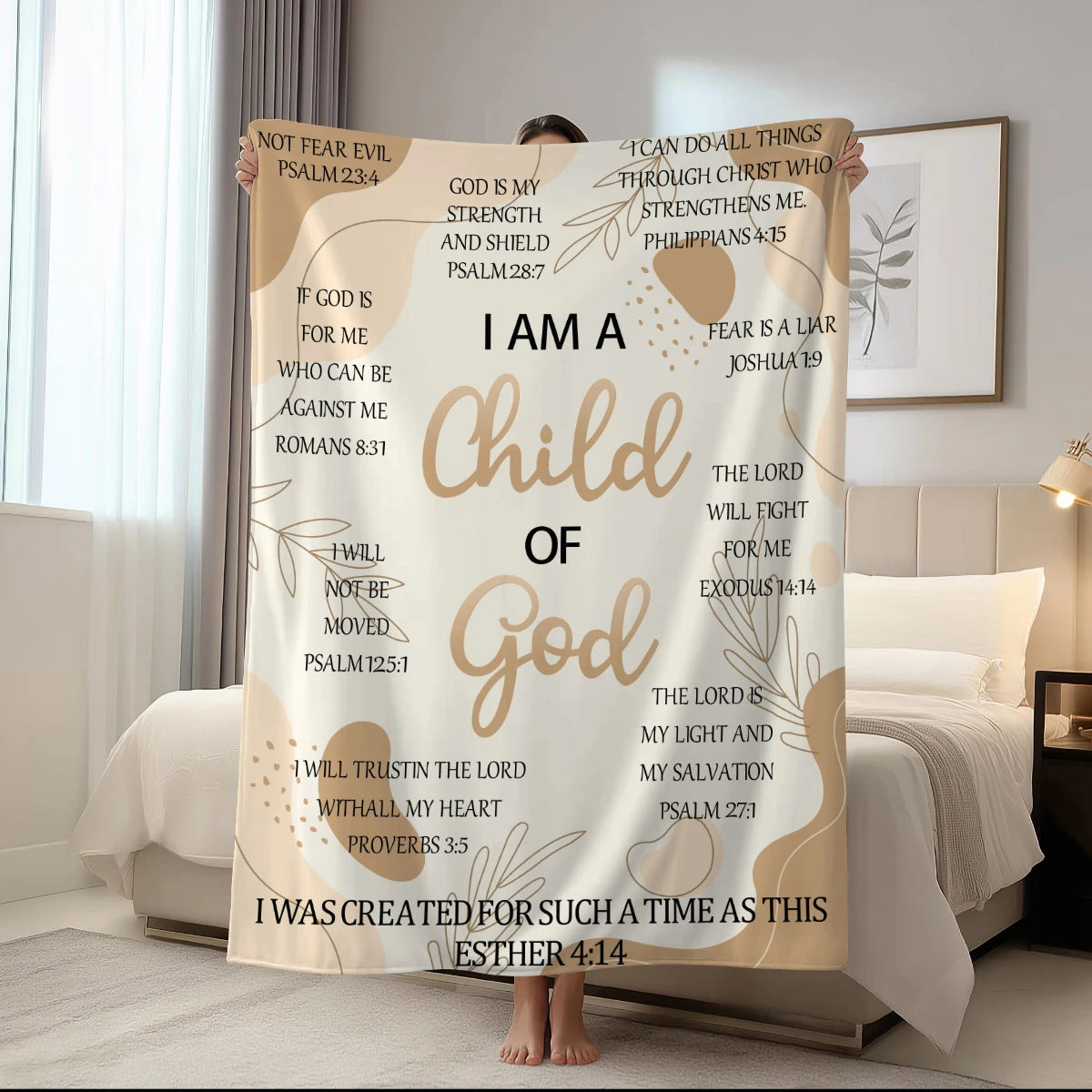 Bible Scripture Inspirational Blanket