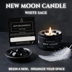 New Moon Crystal Energy Scented Candle