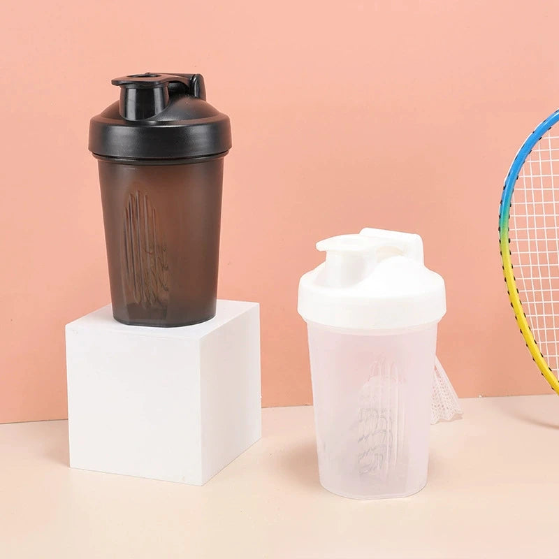 1-7PCS Shaker Bottles Sport Water Cups Whey Protein Powder Mixer Bottle Fitness Gym Shaker Outdoor Portable Plastic Drink Cup