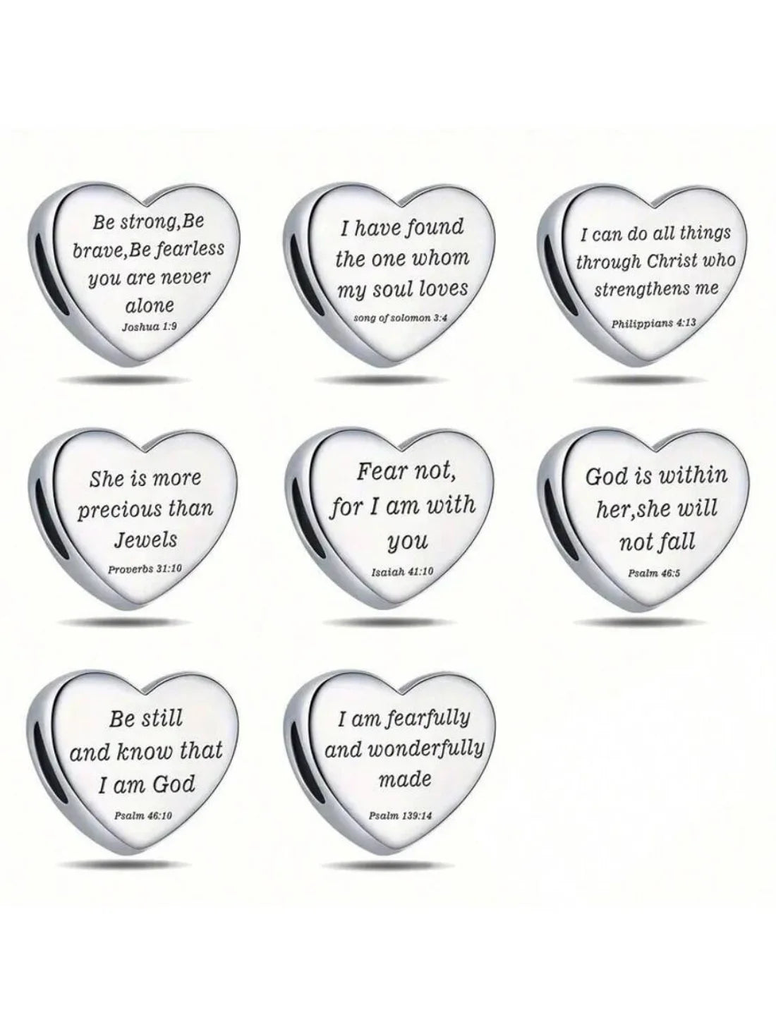 Sterling Silver Faith Charm Bead