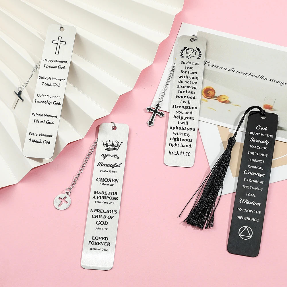 Personalized Stainless Steel Reading Bookmark