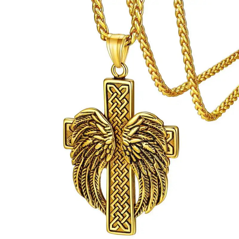 Christian Cross Prayer Necklace Jewelry