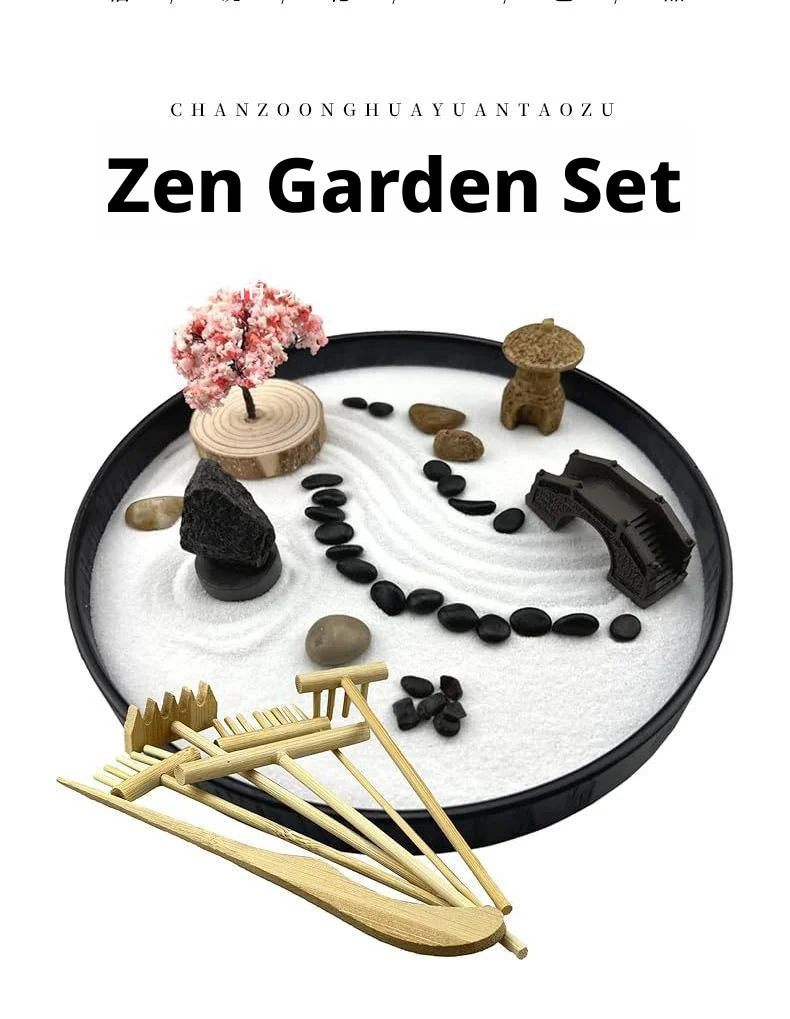 Zen Garden Stress Relief Desk Decor