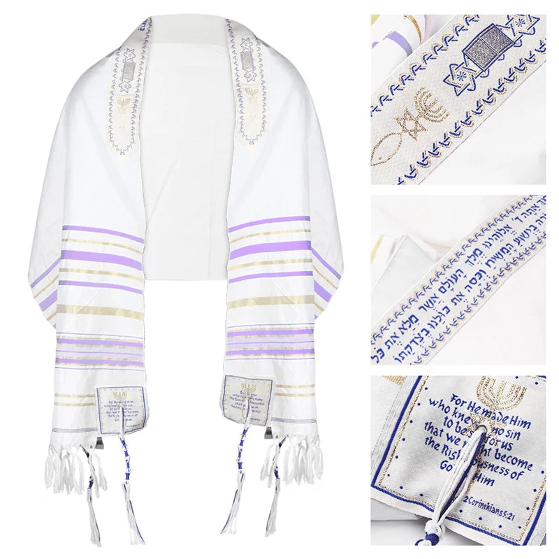 Traditional Jewish Prayer Shawl Tallit Scarf