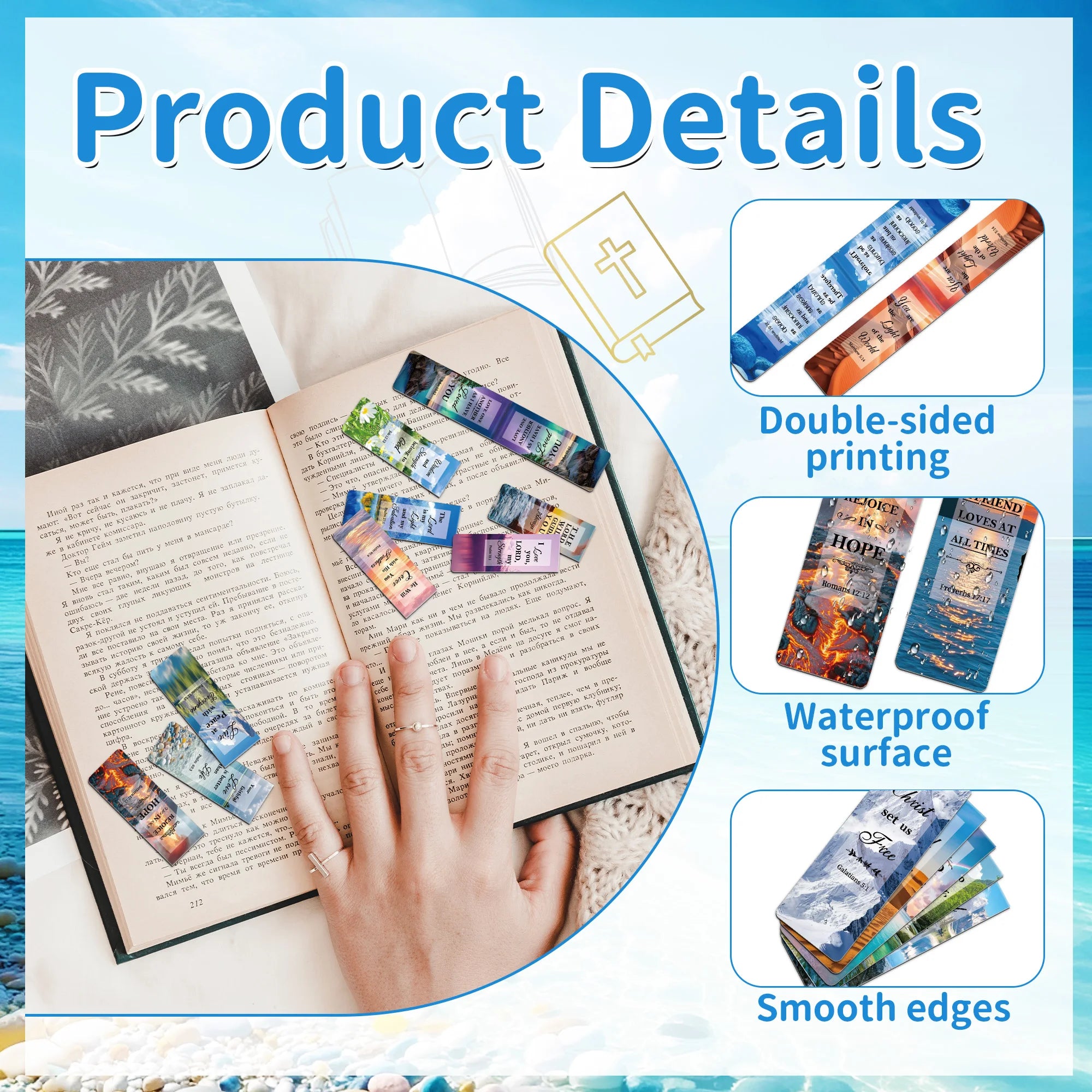 Christian Magnetic Bible Bookmarks Set