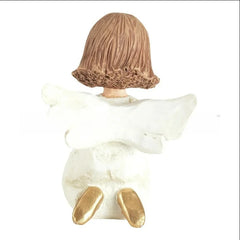 Resin Praying Angel Bible Statue