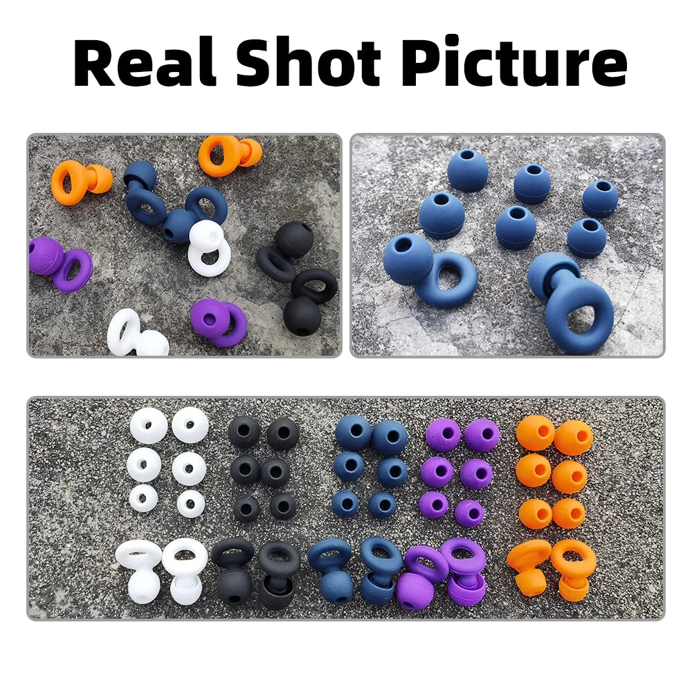 Reusable Silicone Noise Reducing Sleep Earplugs