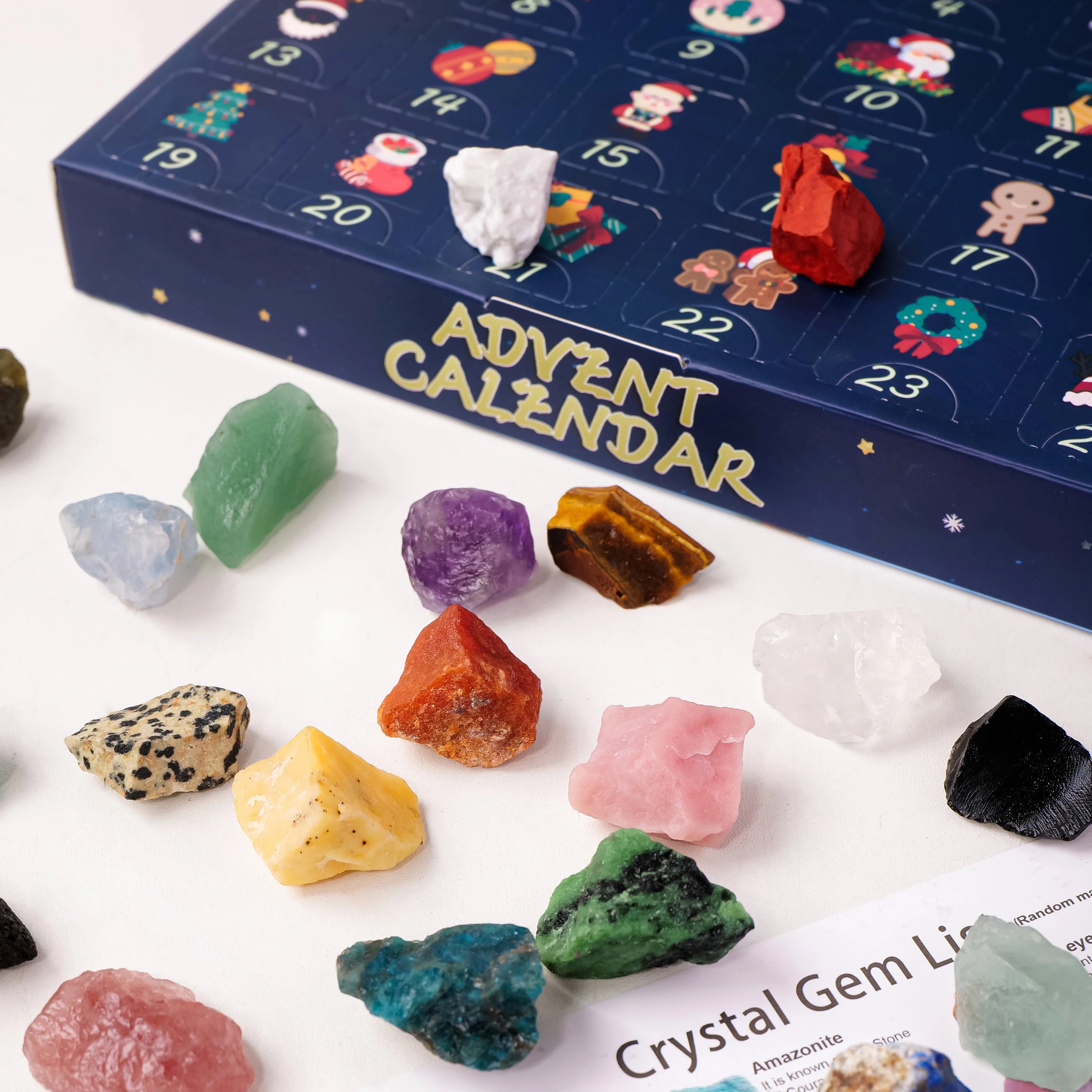 Crystal Mineral Gift Box Chakra Stone Collection