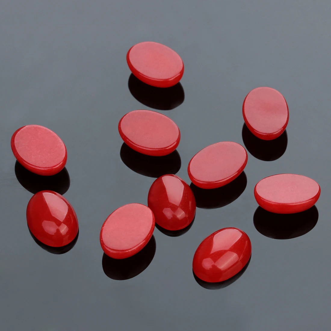 Natural Stone Oval Cabochon Beads