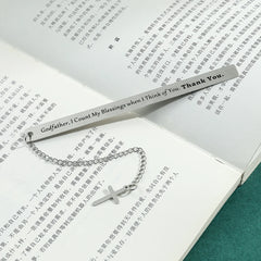 Personalized Stainless Steel Reading Bookmark