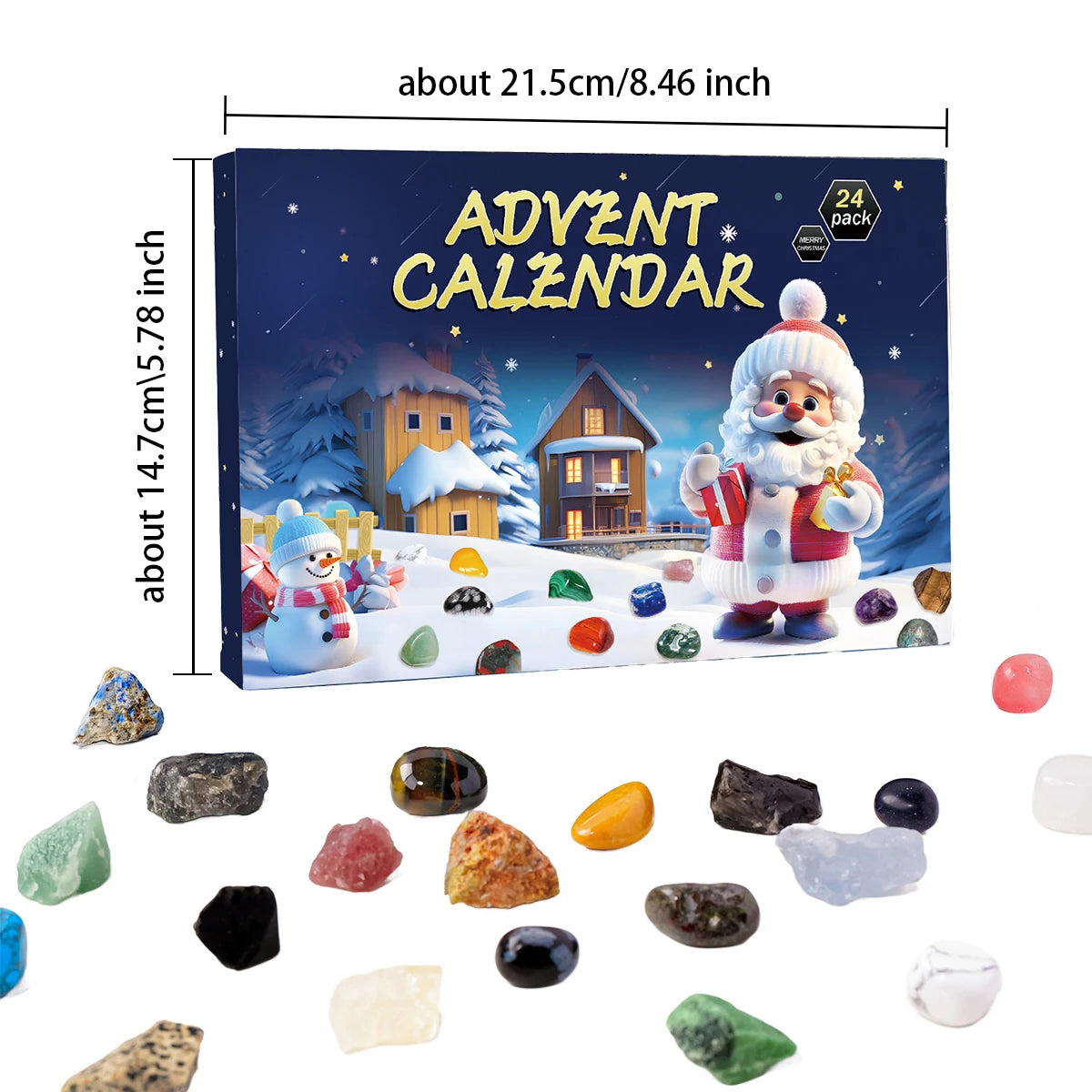 Crystal Mineral Gift Box Chakra Stone Collection