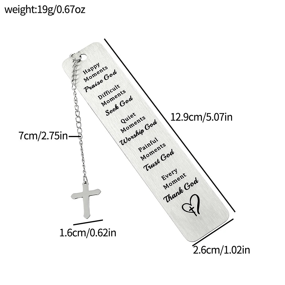 Personalized Stainless Steel Reading Bookmark